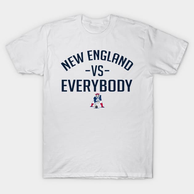 new england vs everybody T-Shirt by wc1one